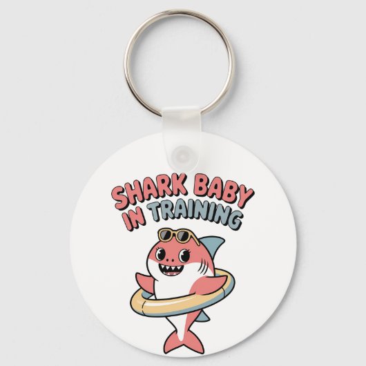 Shark Baby in Training | キッズ キーホルダー (正面)
