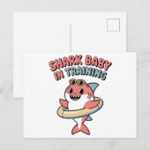 Shark Baby in Training | キッズ シーズンポストカード (正面/裏面)