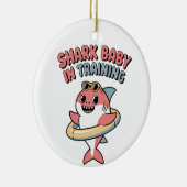 Shark Baby in Training | キッズ セラミックオーナメント (右)