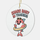 Shark Baby in Training | キッズ セラミックオーナメント (左)
