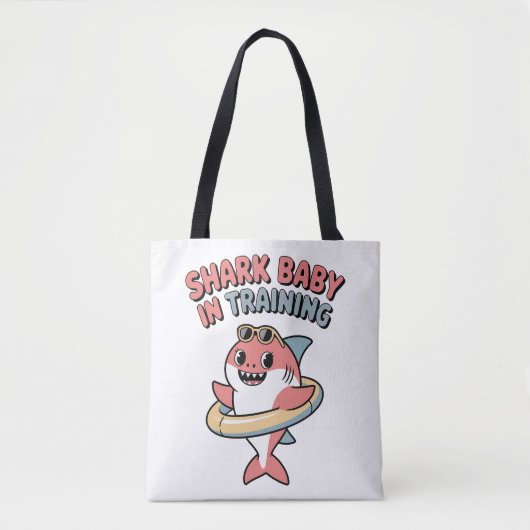 Shark Baby in Training | キッズ トートバッグ (正面)