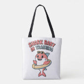Shark Baby in Training | キッズ トートバッグ (裏面)