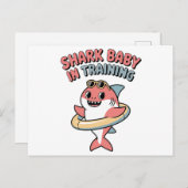 Shark Baby in Training | Kids シーズンポストカード (正面/裏面)