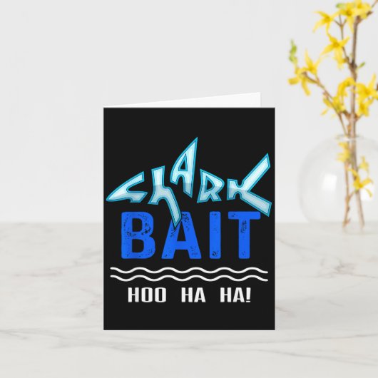Shark Bait Hoo Ha Ha Funny Funny Shark Of Week  カード (黄色い花)
