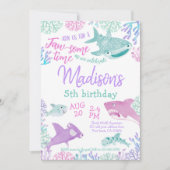 Shark Birthday Invitation 招待状 (正面)