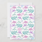 Shark Birthday Invitation 招待状 (裏面)