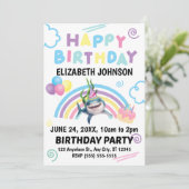 Shark Birthday Invitation 招待状 (スタンド正面)