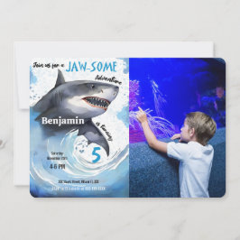 Shark Birthday Partyの写真 招待状