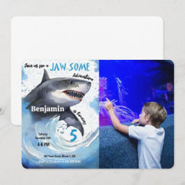 Shark Birthday Partyの写真 招待状