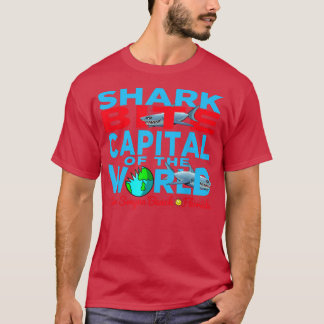 Shark Bite Capital In The World New Smyrna Daytona Tシャツ