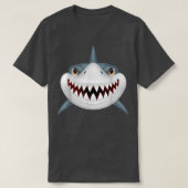 Shark Bite Gear Teeth Smile Funny  Tシャツ (デザイン正面)