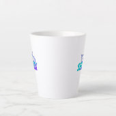 Shark  | Bold Ocean Predator Design for Gym & Gift カフェラテマグ (正面)