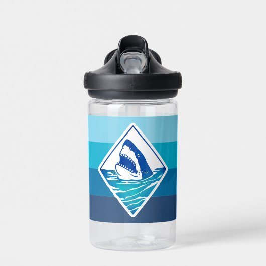 Shark Botella de agua Nombre personalizado ウォーターボトル (正面)