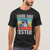 Shark Cage Tester Handicapped Amputation  Disabled Tシャツ (正面)