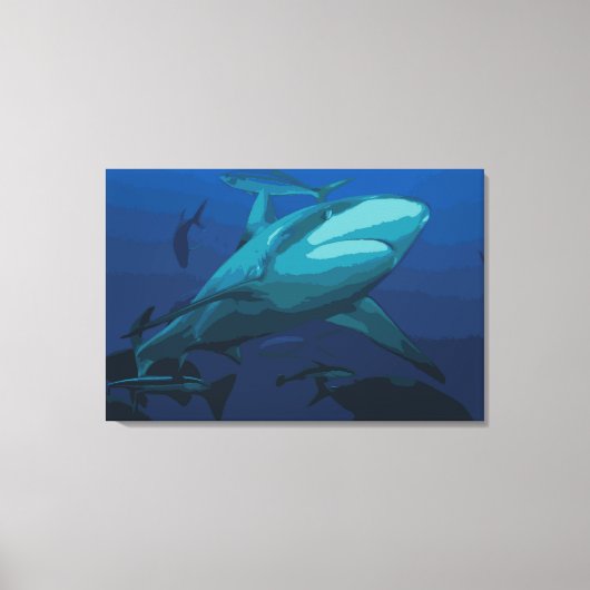 Shark Canvas Print - キャンバスプリント (正面)