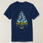 Shark Christmas Tree Lights Holiday Shark Xmas Tシャツ (デザイン正面)