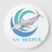 Shark Clock ラージ壁時計 (正面)