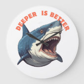 Shark Clock ラージ壁時計 (正面)