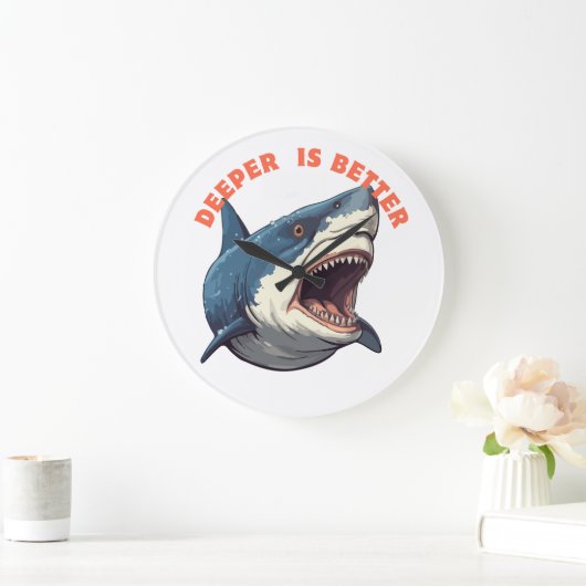 Shark  Clock ラージ壁時計 (ホーム)