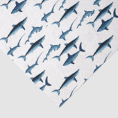 Shark Coastal Theme Blue Decoupage Tissue Paper 薄葉紙 (詳細)