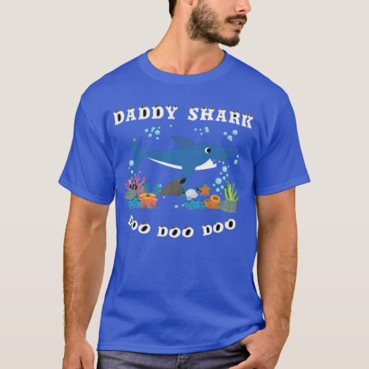 Shark Daddy Fathers Day Gift Tシャツ (正面)