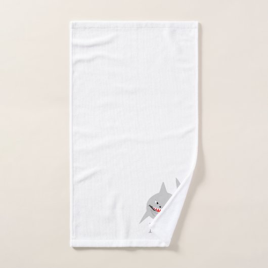 Shark Design Monogrammed バスタオルセット (ハンドタオル)