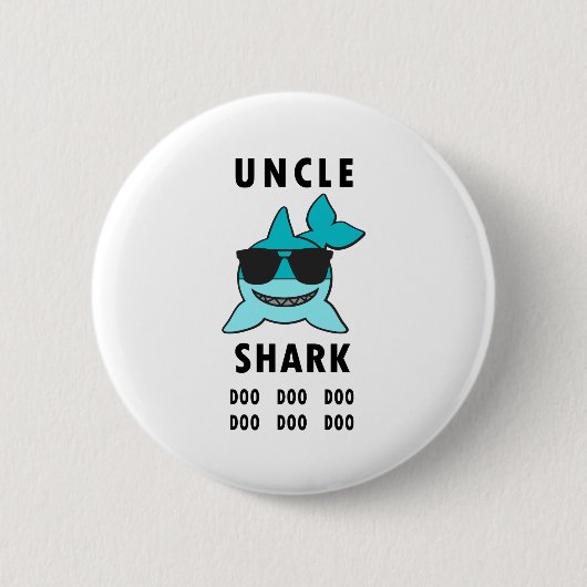 SHARK Doo Doo Doo叔父さん 缶バッジ (正面)