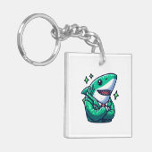 Shark Drawing: Deep Water KeyChain #1 キーホルダー (正面左)