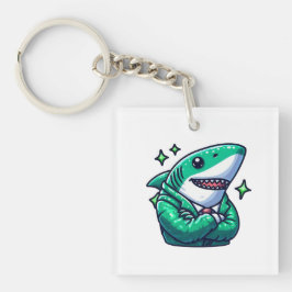 Shark Drawing: Deep Water KeyChain #1 キーホルダー