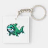Shark Drawing: Deep Water KeyChain #1 キーホルダー (裏面)