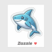 Shark Drawing: Deep Water Sticker #11 シール (シート)