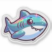 Shark Drawing: Deep Water Sticker #12 シール (正面)