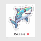 Shark Drawing: Deep Water Sticker #3 シール (シート)