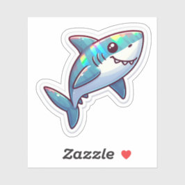 Shark Drawing: Deep Water Sticker #3 シール