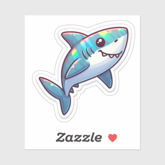 Shark Drawing: Deep Water Sticker #3 シール (シート)