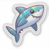 Shark Drawing: Deep Water Sticker #3 シール (正面)
