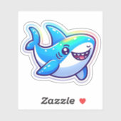 Shark Drawing: Deep Water Sticker #4 シール (シート)