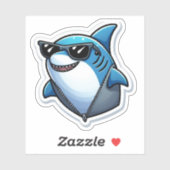 Shark Drawing: Deep Water Sticker #8 シール (シート)