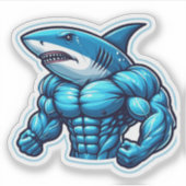 Shark Drawing: Deep Water Sticker #9 シール (正面)