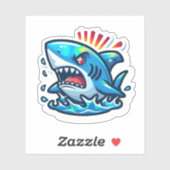 Shark Drawing: Deep Water Stickers #15 シール (シート)