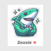 Shark Drawing: Deep Water Stickers #16 シール (シート)