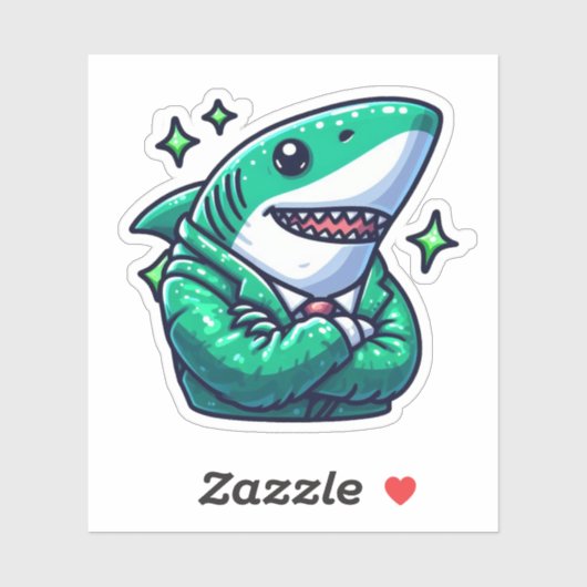 Shark Drawing: Deep Water Stickers #16 シール (シート)