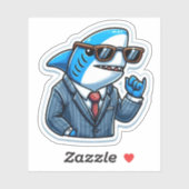 Shark Drawing: Deep Water Stickers #17 シール (シート)