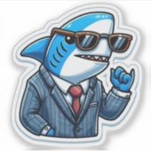 Shark Drawing: Deep Water Stickers #17 シール (正面)