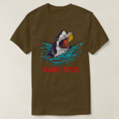 Shark Eating Pizza Tシャツ (デザイン正面)