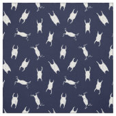 Shark Egg Case Blue White Pattern ファブリック (見本)