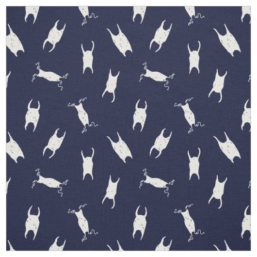 Shark Egg Case Blue White Pattern ファブリック (見本)