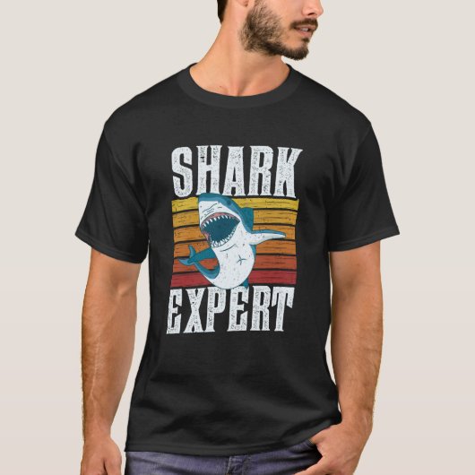 Shark Expert Sharks Teeth Animal Tシャツ (正面)