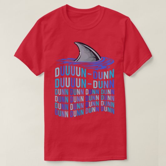 Shark Fin Sharks Sound Fish Spoof Noise  Tシャツ (デザイン正面)