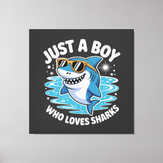 Shark Funny Quote  キャンバスプリント